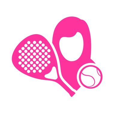Padel oyuncu sembolünün yaratıcı tasarımı