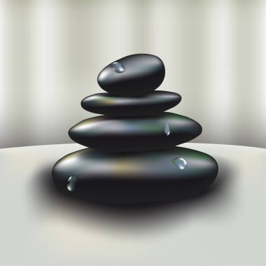 Rahatlatıcı spa taşlarının yaratıcı tasarımı