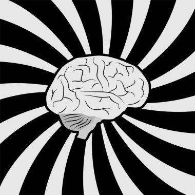 Beyin psikolojisi sembolünün yaratıcı tasarımı