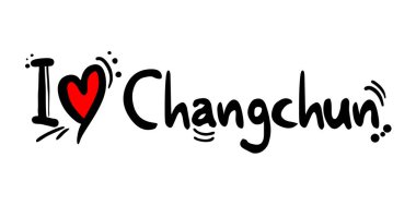 Çin 'in Changchun şehrinin yaratıcı tasarımı.
