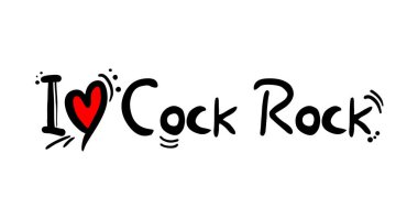 Creative design of Cock Rock music style clipart