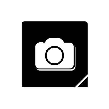 Düz kamera simgesinin yaratıcı tasarımı