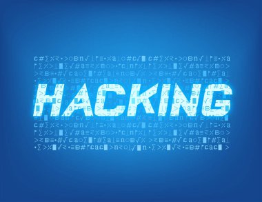 Hacking başlık tasarımının yaratıcı tasarımı