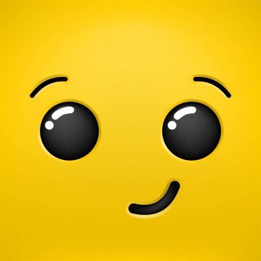 Gülümseyen yüz tasarımının yaratıcı tasarımı