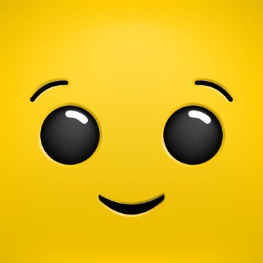 Gülümseyen yüz tasarımının yaratıcı tasarımı