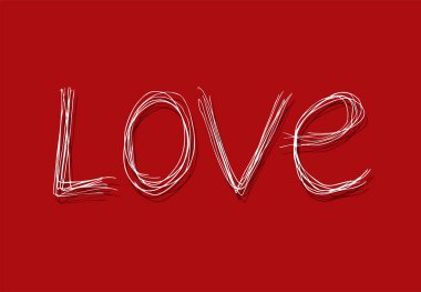 Aşk mesajının yaratıcı tasarımı