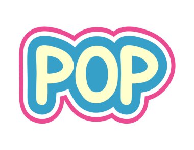 Pop sembolü tasarımının yaratıcı tasarımı