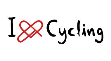 Bisiklet sevgisi simgesinin yaratıcı tasarımı