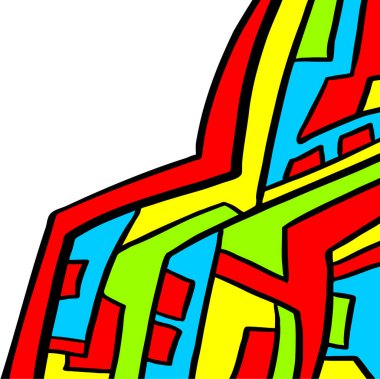 Dekoratif renk elementinin güzel tasarımı