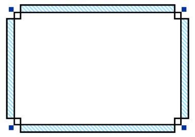 Kenarlık çerçevesinin yaratıcı tasarımı