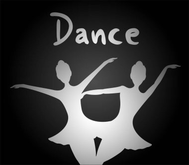 Dansçı kız sembolünün yaratıcı tasarımı