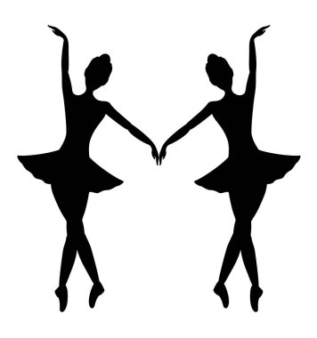 Dansçı kız sembolünün yaratıcı tasarımı