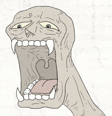 Korku Canavarının yaratıcı tasarımı