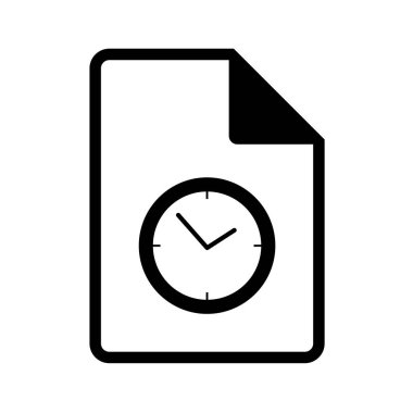 Dosya zaman simgesinin yaratıcı tasarımı