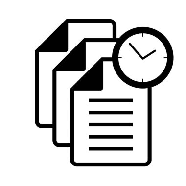 Dosya zaman simgesinin yaratıcı tasarımı