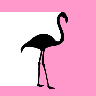 Flamingo sembolünün yaratıcı tasarımı