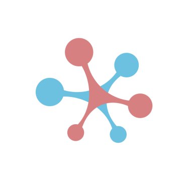 Atom simgesinin yaratıcı tasarımı