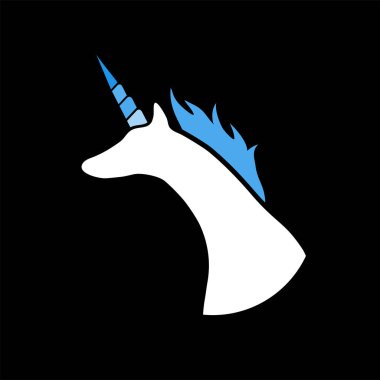 Fantasy Unicorn illüstrasyonunun yaratıcı tasarımı