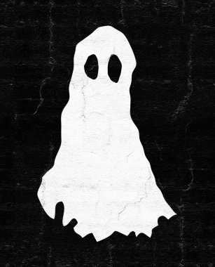 Hayalet illüstrasyonunun güzel bir görüntüsü