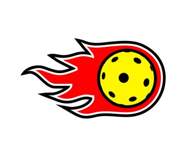 Pickleball ve florball sembolü tasarımı