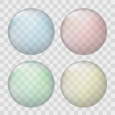 Dört renk baloncuğunun yaratıcı tasarımı