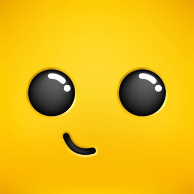 Gülümseyen yüz tasarımının yaratıcı tasarımı