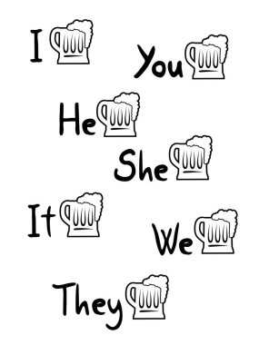 Creative design of nice beer symbols clipart