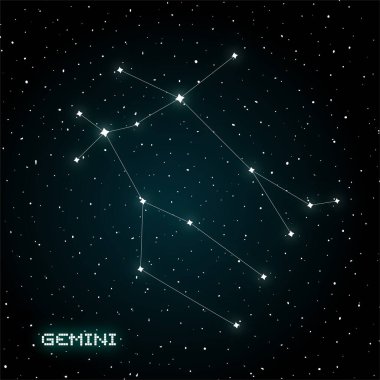 Gemini takımyıldızının yaratıcı tasarımı