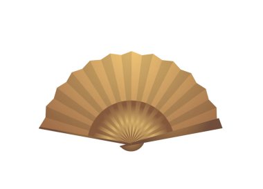 Vintage abanico illüstrasyonunun yaratıcı tasarımı