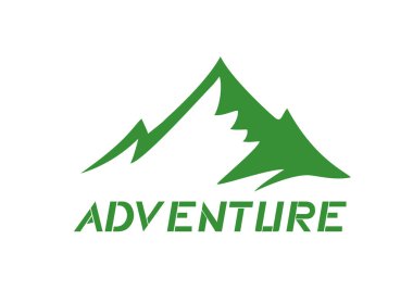 Dağ zirvesi sembolünün yaratıcı tasarımı