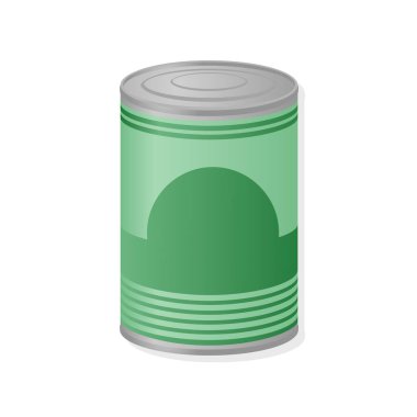 Metal konserve kutusunun yaratıcı tasarımı.