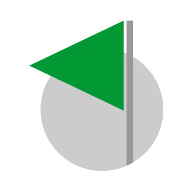 Bayrak simgesinin yaratıcı tasarımı