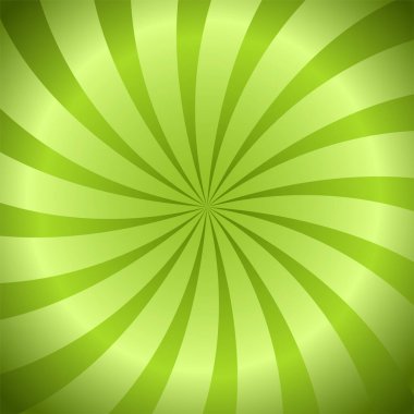 Yeşil spiralin yaratıcı tasarımı