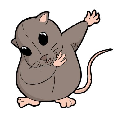 Komik fare çiziminin yaratıcı tasarımı
