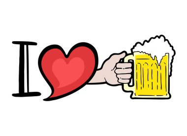 Bira illüstrasyonunun yaratıcı tasarımı