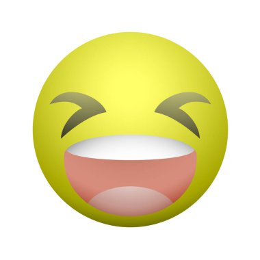 Komik emoji yüzünün yaratıcı tasarımı