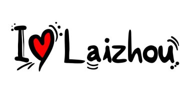 Çin 'in Laizhou şehrinin yaratıcı tasarımı aşk mesajı