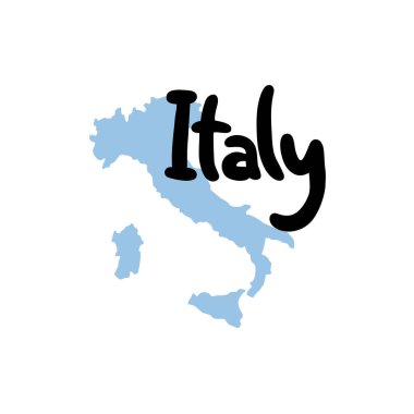İtalya harita sembolünün yaratıcı tasarımı