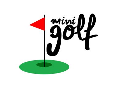 Minigolf simgesinin yaratıcı tasarımı