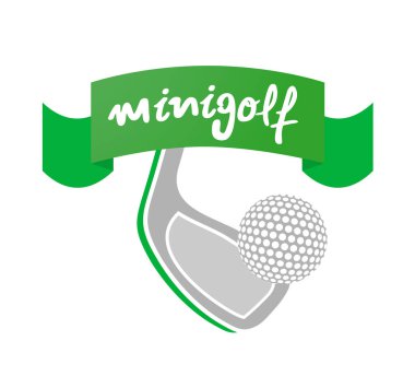 Minigolf spor simgesinin yaratıcı tasarımı