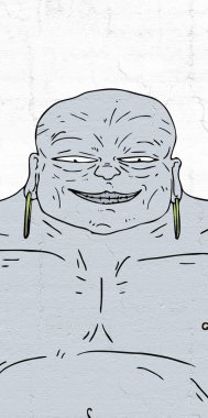 Yaratıcı deha çizimi.