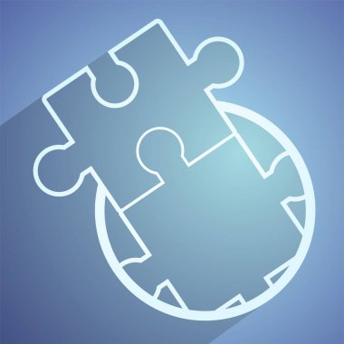 Yapboz simgesinin yaratıcı tasarımı