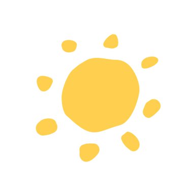 Güneş ikonunun yaratıcı tasarımı