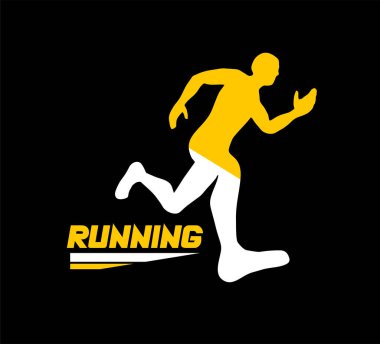 Koşucu sembolü tasarımının yaratıcı tasarımı