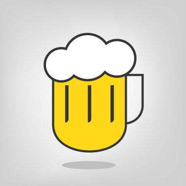 Düz bira ikonunun yaratıcı tasarımı