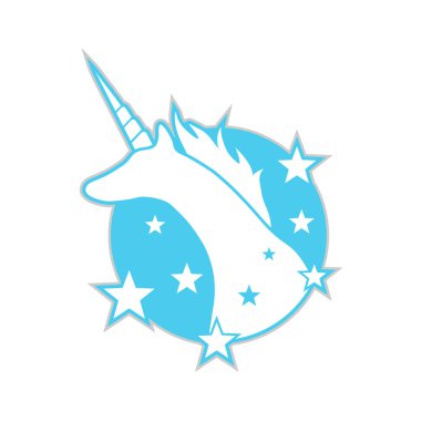 Fantasy Unicorn illüstrasyonunun yaratıcı tasarımı