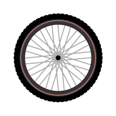 BTT bisiklet tekeri çiziminin yaratıcı tasarımı