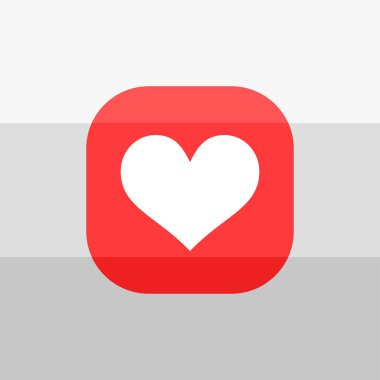 Düz aşk sembolünün yaratıcı tasarımı