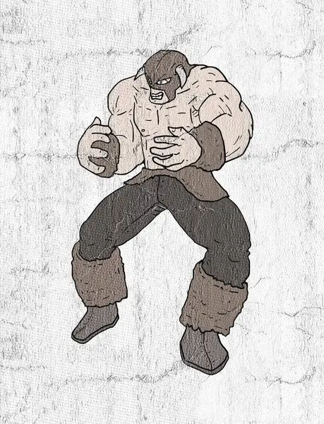 Güçlü barbarca bir tasvir.