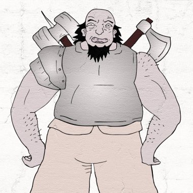 Güçlü savaşçının yaratıcı tasarımı